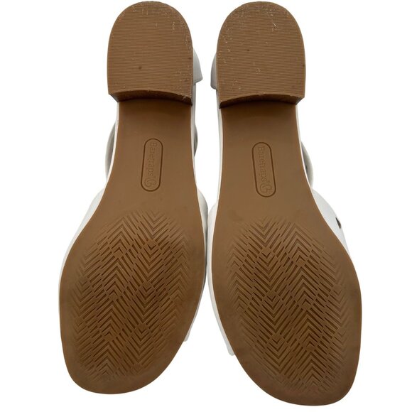 Baretraps Womens White Laser Cut Open-Toe Sandals Zipper Block Heels Size 10 - Picture 11 of 12